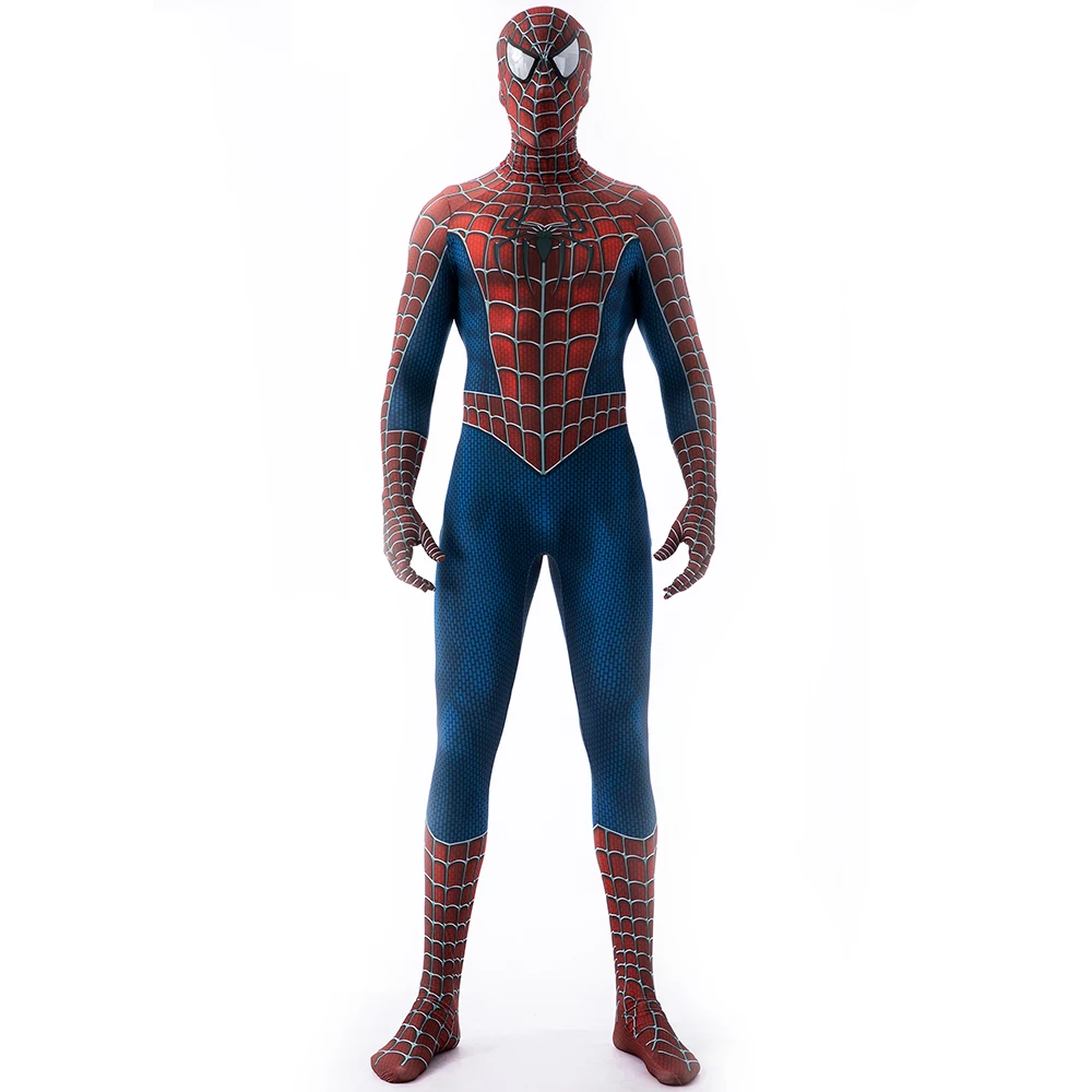 Tony 2 Spiderman Costume Cosplay Spider Boy Spandex Body Supereroe Raimi Spiderman Zentai Abiti Costume Di Halloween Adut