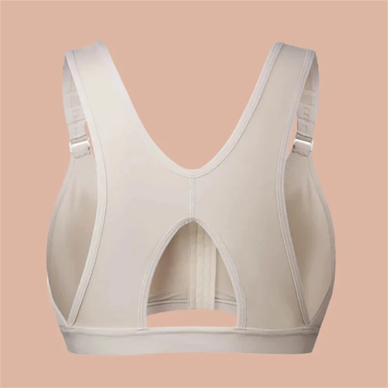Women Front Closure Post-Surgery Bra Breast Sports Adjustable Vest Wireless  Bras Yoga Underwear Corset Back Cross Correction