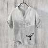 shirts independent station casual fish  pattern Hawaiian style printed shirts men's tops 5