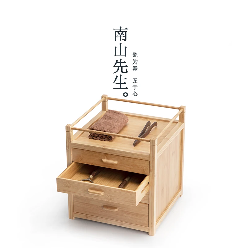 

Jian Fang Storage Box Tea Storage Tank Pu'er Tea Box Multifunctional Drawer Type Tea Cake Storage Cabinet