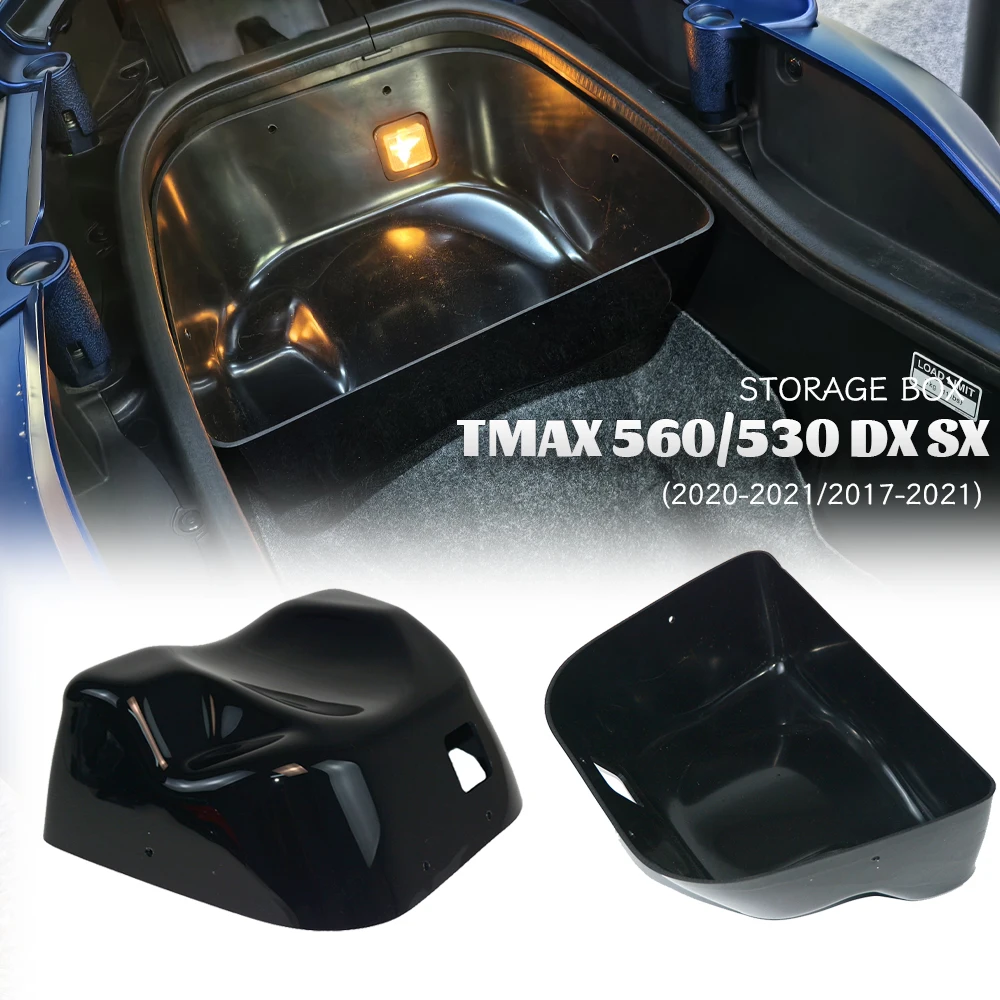 For YAMAHA TMAX 560 TMAX-530 DX SX 2020-2021 2017-2021 Motorcycle Storage  box Black ABS Lockers 3D Stereo Accessories - AliExpress