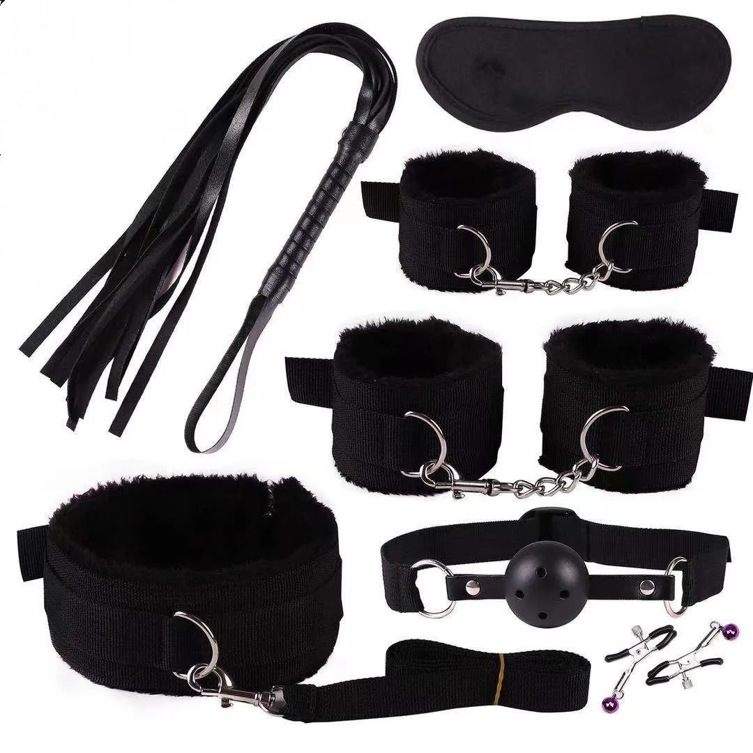 1 Set Sex Game 7Pcs sexual couples kit Sex toys For Women BDSM erotic accessories handcuffs session Adult Sexy Toys sexyshop 18+