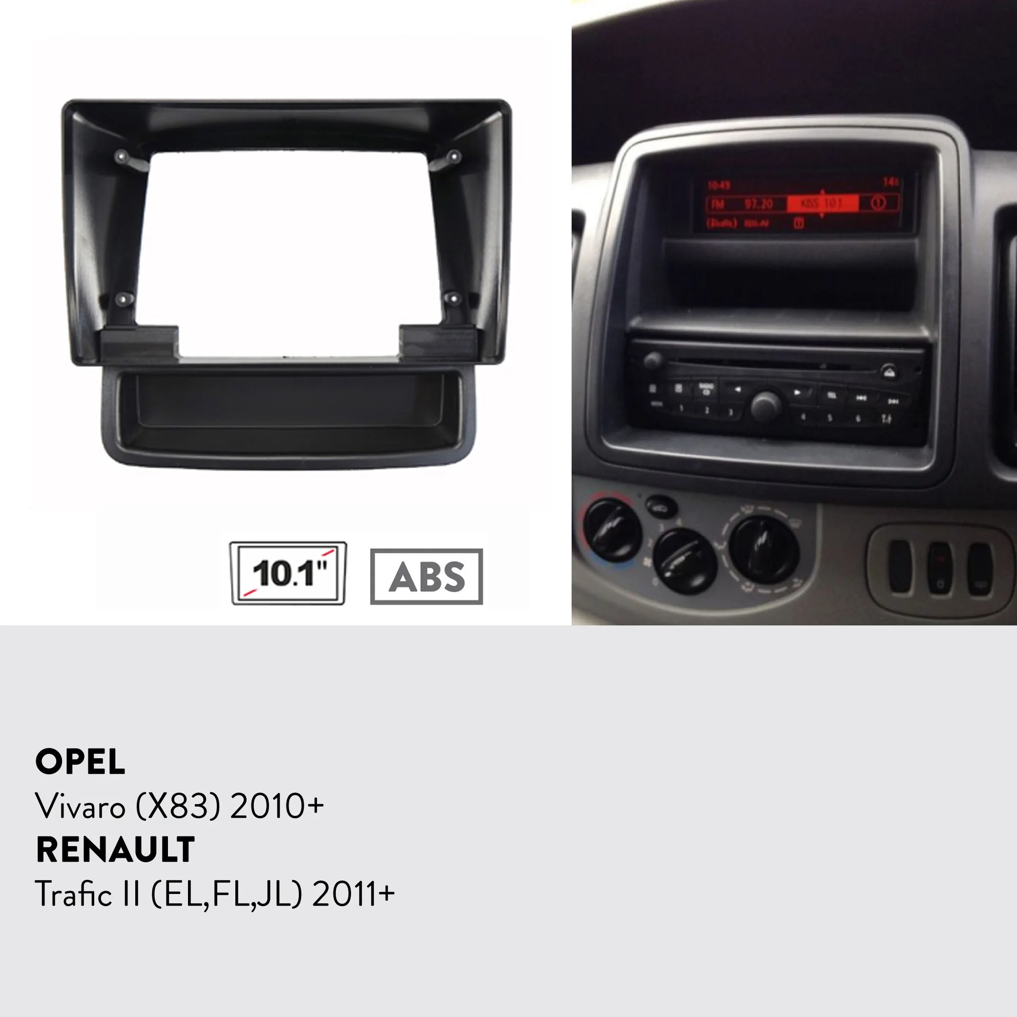 OPEL VIVARO 2010-2014  ŰƮ ڵ þ  г, þ ܼ ġ, 10.1 ġ  GPS  ÷Ʈ Ʈ, 10.1 ġ