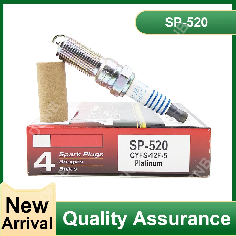 

4pcs SP-520 CYFS12F5 Platinum Spark Plug For Ford Lincoln MKT Edge Transit F-150 SP 520 CYFS-12F-5 SP520