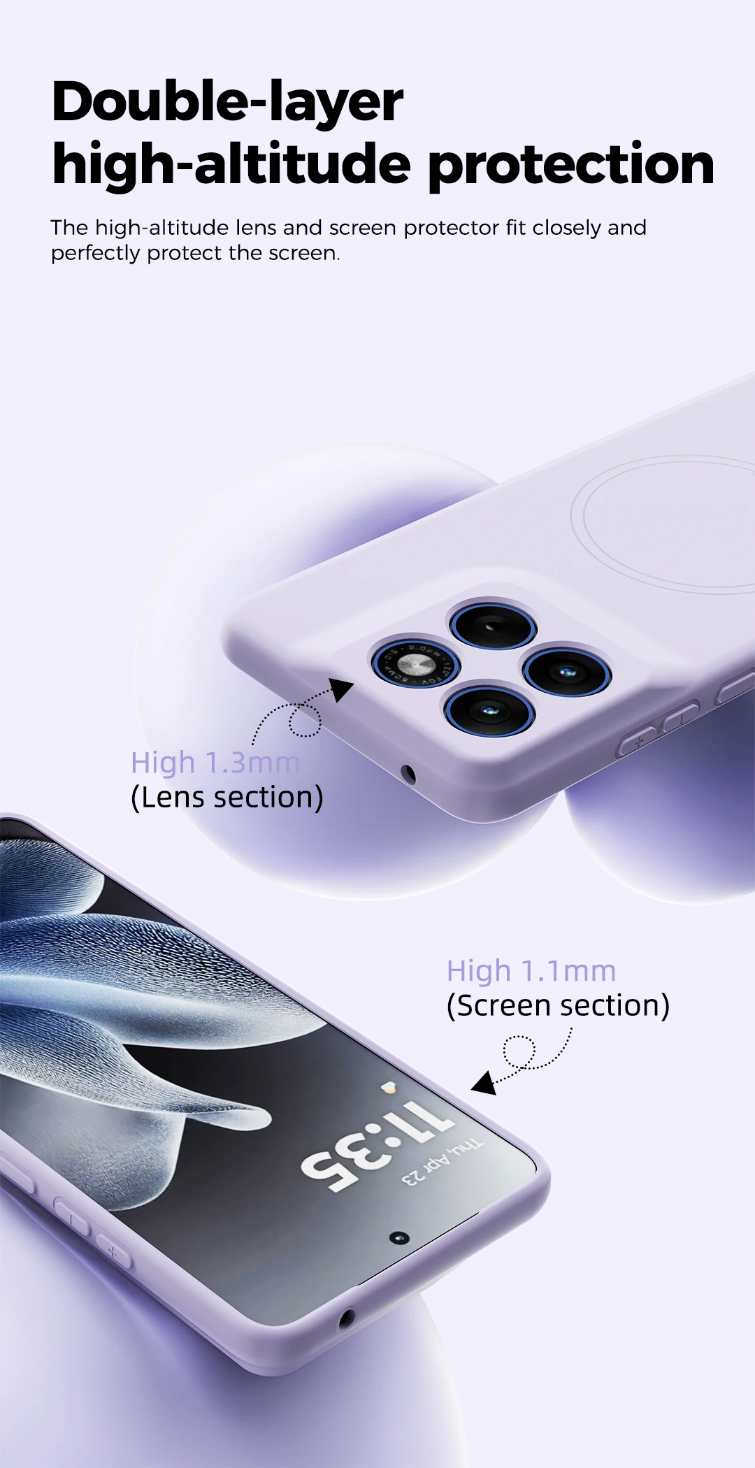 Magnetic Wireless Liquid Silicone Case with Microfiber Lining