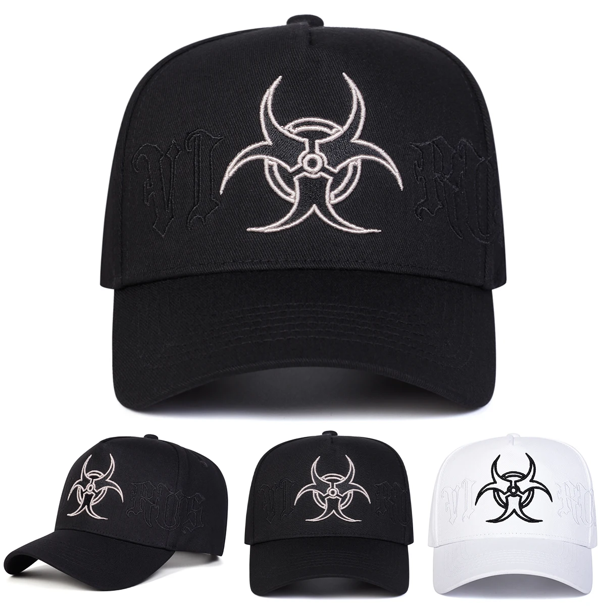 Unisex-Baseballmützen mit Persönlichkeitsstickerei, Frühling und Herbst, für den Außenbereich, verstellbare Freizeithüte, Sonnenschutzhut, Sportmütze – Detail 1