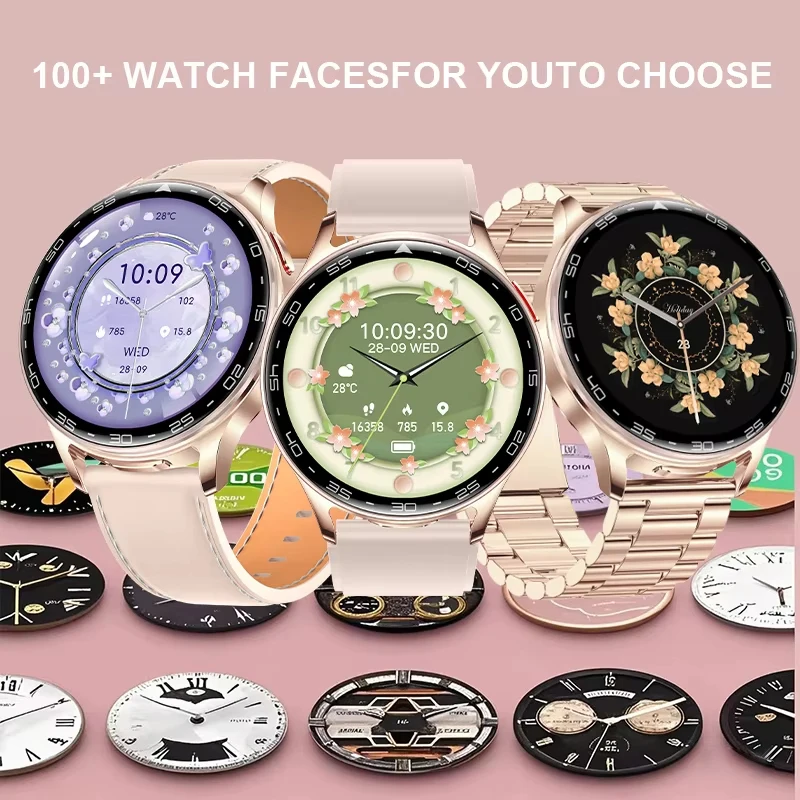 سماعة رأس لاسلكية 2 في 1 مع ساعة ذكية للرجال والنس...