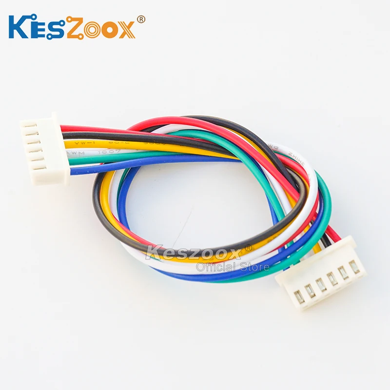 

Keszoox JST 2.54mm XHP-6 XH2.54 Wire Cable Connector 6Pin With 22AWG Length of 10-50cm