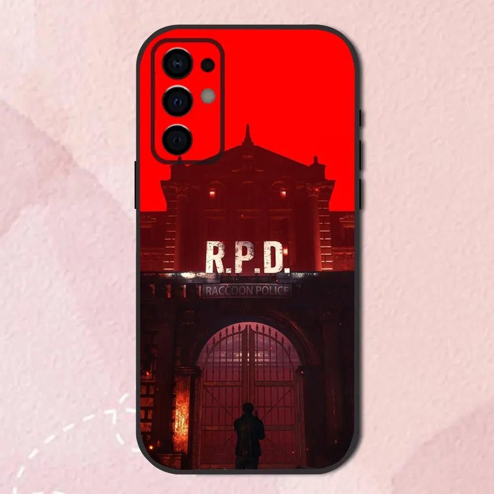 Black Soft Shell Phone Case featuring Resident Evil Design
