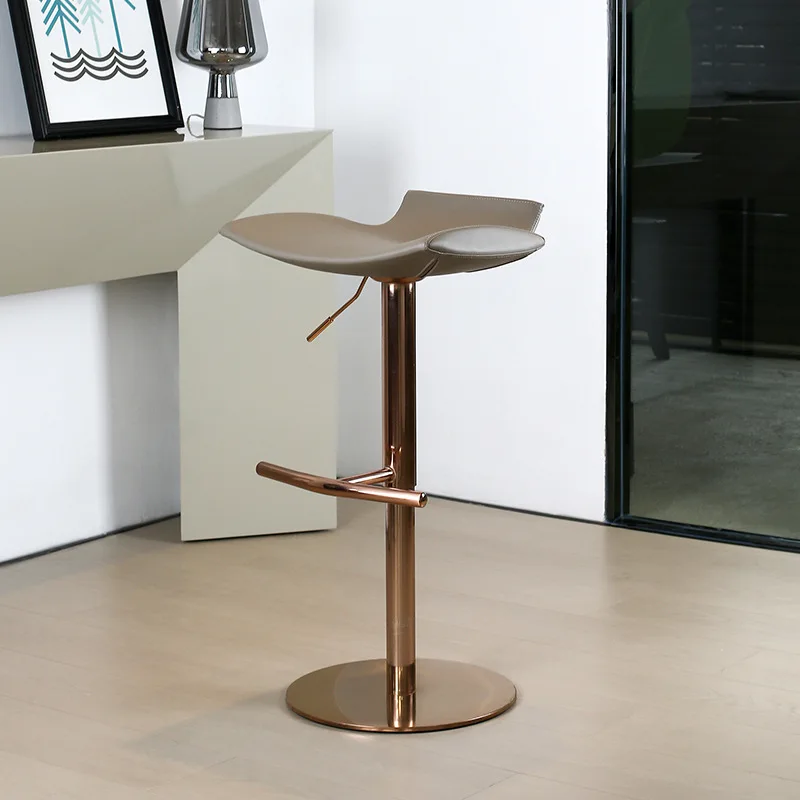 

Bar chair, light luxury, household high stool, lifting, modern and simple dining table