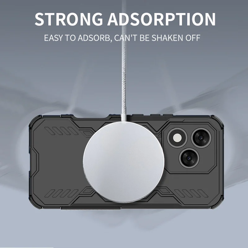 Luxury Lens Protection Heat Dissipation Case with Magnetic Wireless Charging