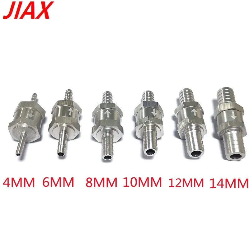 6mm One Way Fuel Line Check Valve Non Return Diesel Aluminium 1/4" 6mm