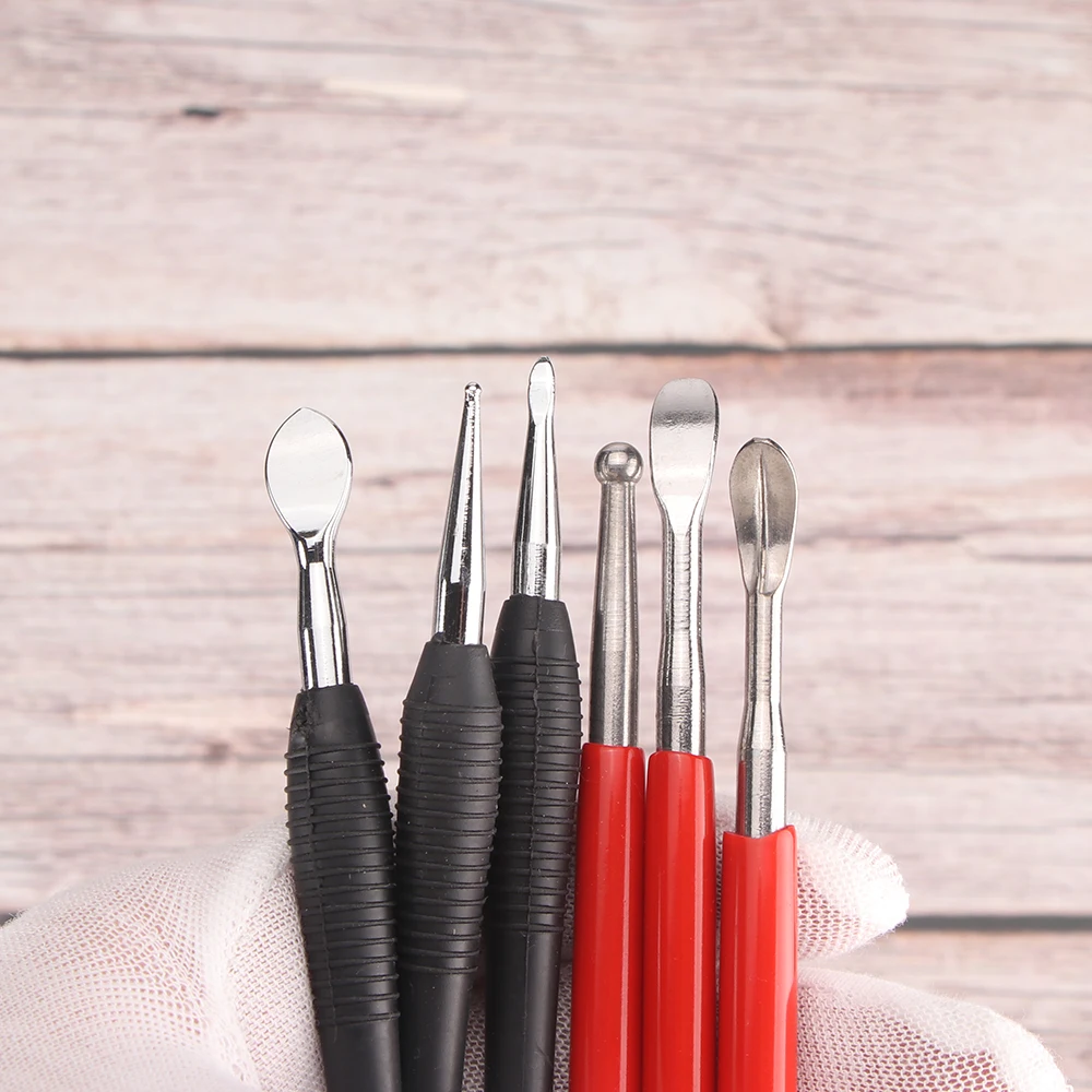 Stainless Steel Leather Modeling Carvers Tools, Double Ended Carving Kit for Modeling,Sculpting & Shaping,Leather Embossing Tool