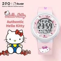 ZGO Sanrio Hello Kitty Kids Watch for Girls Cute Electronic Digital Wristwatch Waterproof and Luminous Watch Birthday Gift 8551