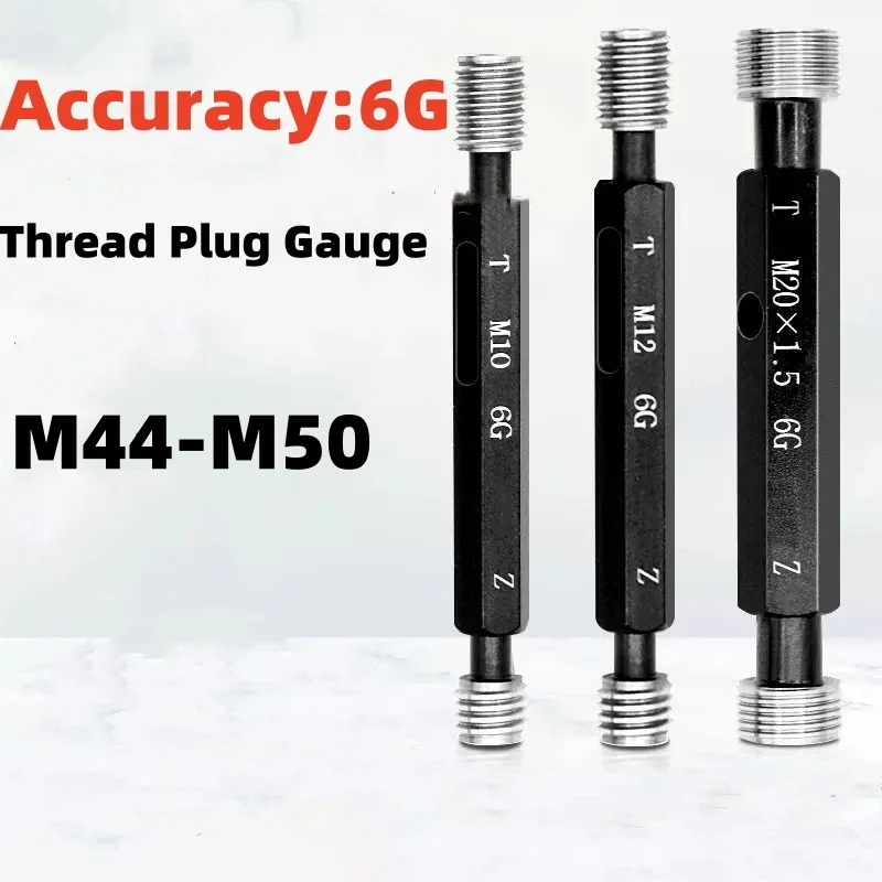 1pcs-m44-m50-steel-mer-cury-gage-metric-fine-thread-plug-gauge-high-quality-wholesale-6g-m44m45m46m47m48m49m50