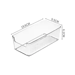 Clear Stackable Multi-Purpose Storage Organizer Box (Style 2-2PCS)