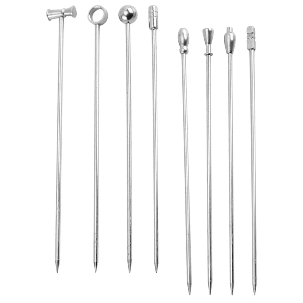 

Steel Coffee Stainless Steel Cocktail Toothpicks Cocktail Stirrer Toothpicks For Appetizers for Coffee Bar Kitchen Cocktail