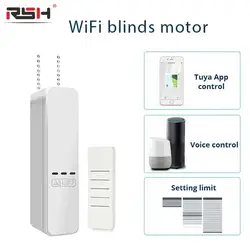 Tuya Smart Wifi Curtains Motor Electric Chain Roller Blinds Shade Shutter Drive RF Remote Kit Smart Life App via Alexa Google