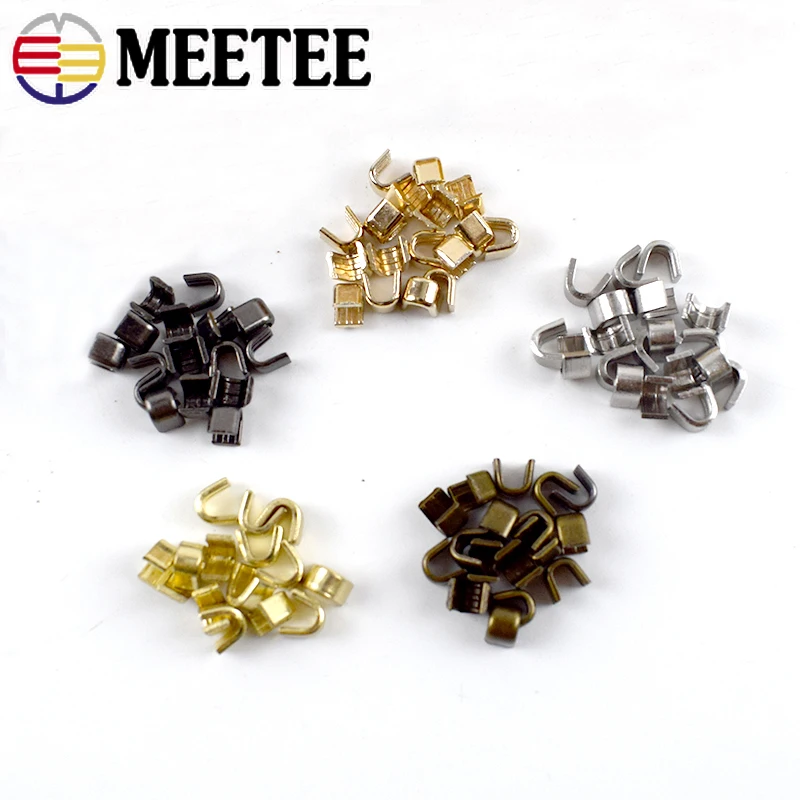 50g Meteal Zipper Stoppers 3# 5# 8# 10# U Style Non-slip End Lock for Metal  Nylon Resin Zippers Repair Crafts Sewing Accessories
