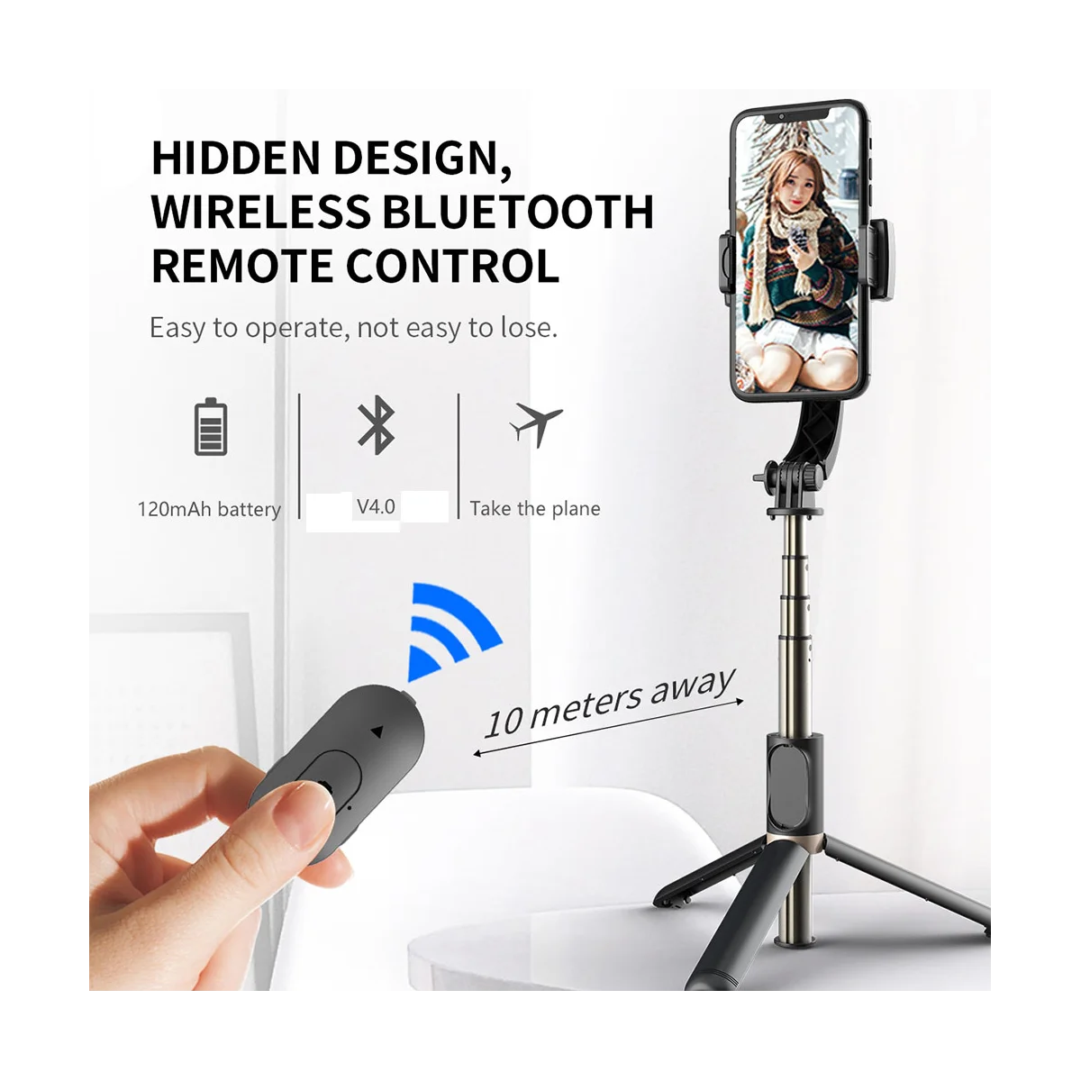 

Ручной гиростабилизатор для смартфона Bluetooth Ручной Стабилизатор со штативом селфи-палка складной гиростабилизатор для смартфона