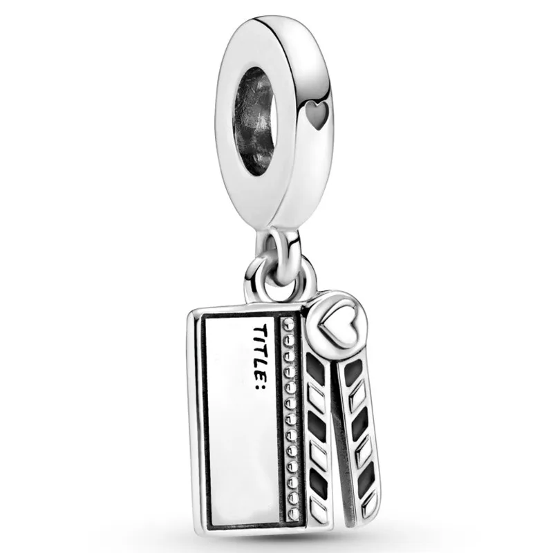 

Original Movie Clapperboard Dangle Beads Charm Fit Pandora Women 925 Sterling Silver Europe Bracelet Bangle Diy Jewelry