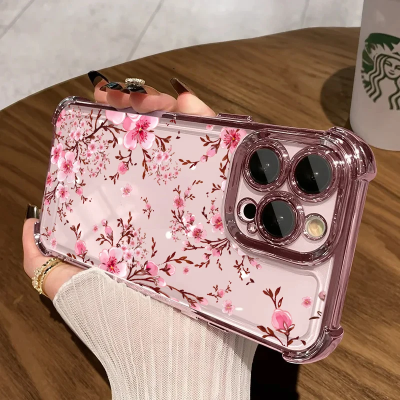 Cute Electroplated Protective Phone Case