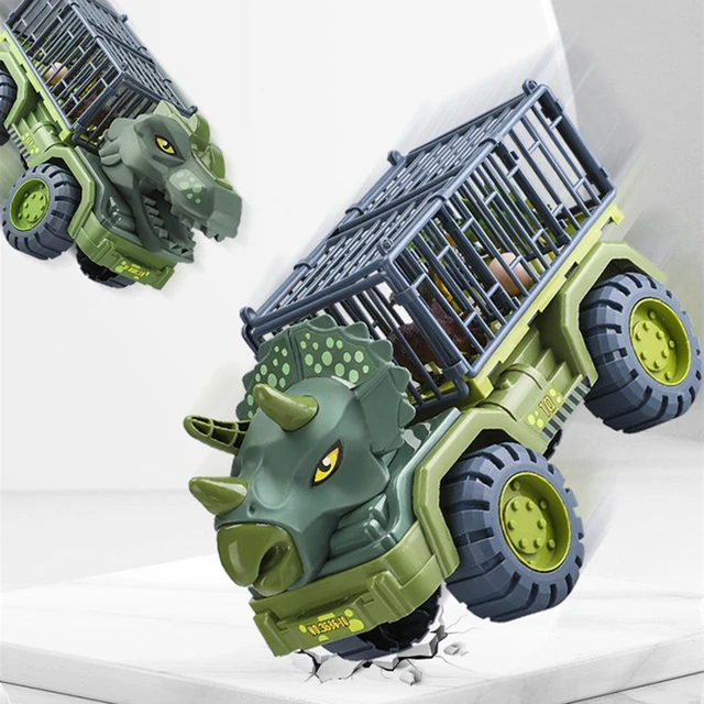 Kids Dinosaur Car Toy  Big Size Dinosaur Transport Cars for Boys Jurassic World Game Interactive Montessori Toys for Toddlers 4