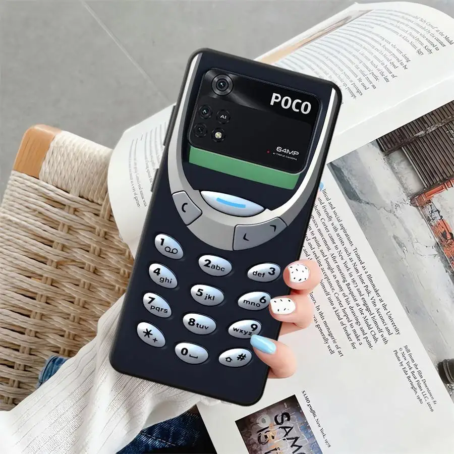 Retro Black Soft Phone Cover Case