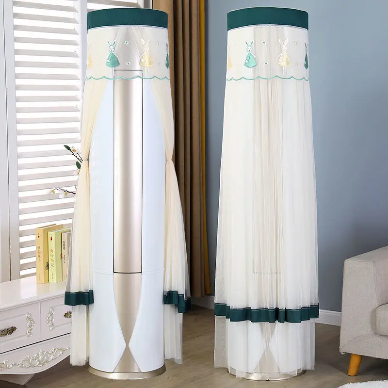 Standing Air Conditioner Covers Mesh Universal Living Room Dust-proof Decorative Cover Anti-direct Blowing Easy Clean Protector