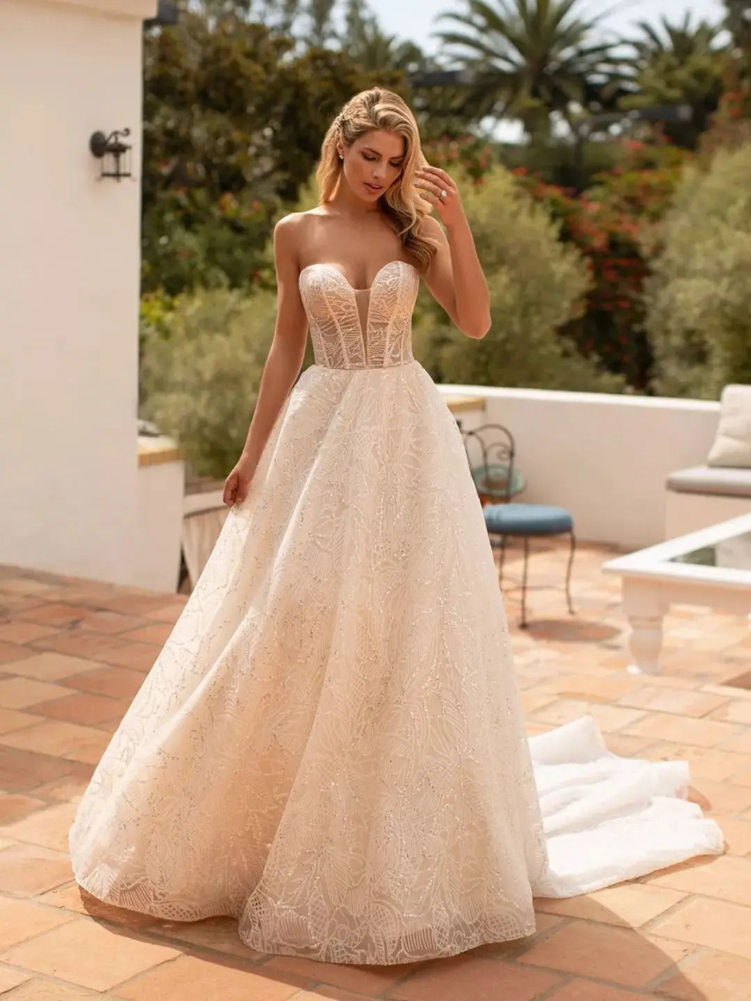 De Sirena Con Tren Pequejos, Vestido De Novia Elegante Con Cuello De Barco, Sexy, Sin Espalda, Saten, Semplice, Nuevo