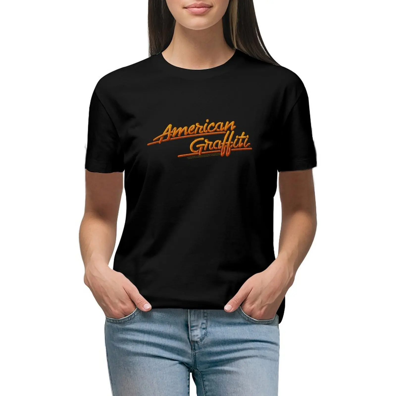 

American Graffiti T-shirt tees shirts graphic tees Women's tops