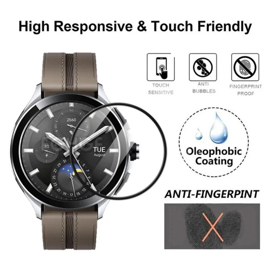 Enhanced Full Coverage Soft Screen Protector for Xiaomi Watch 2 Pro - Flexible Protective Film Accessory