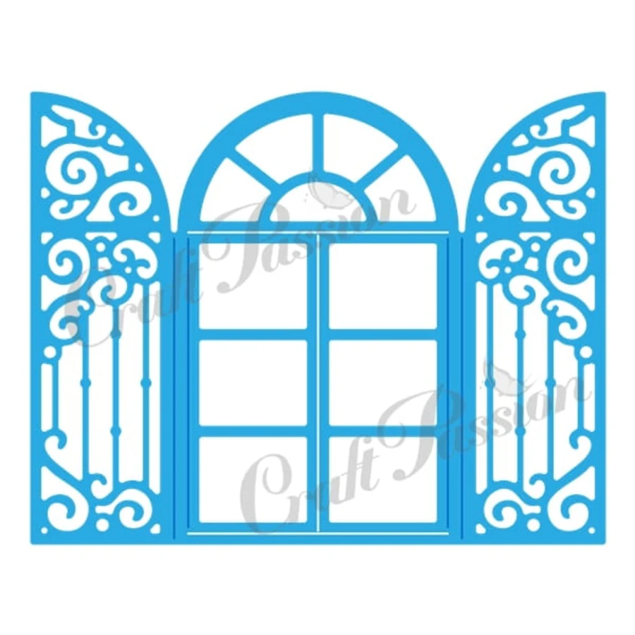 2024 AliliArts 금속 절단 다이 Chabby Chic Window diy Scrapbooking 사진 앨범 장식 엠보싱 PaperCard Die