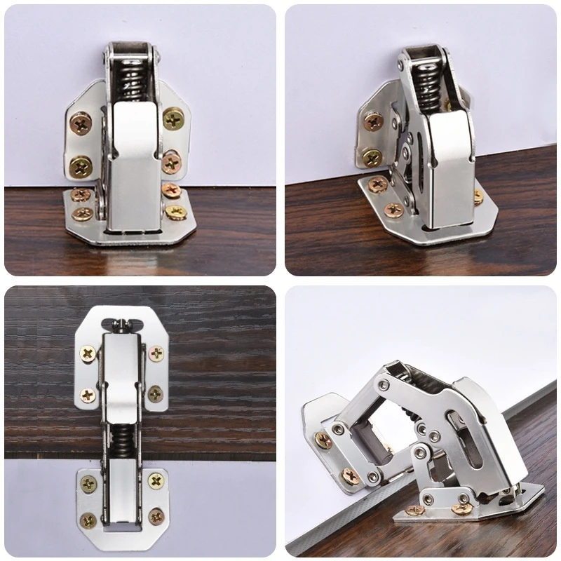 Description Picture 6 of itemCabinet Hinge 90 Degree 3inch No-Drilling Hole Cupboard Door Hydraulic Hinges Soft Close With Screws Furniture Hardware