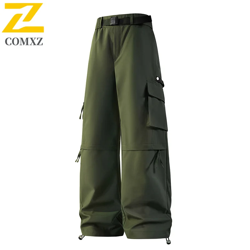 ​Men Softshell Sports Pants Spring Summer Waterproof American Style Outdoor Camping Fishing Windproof Quick-Dry Casual Trousers