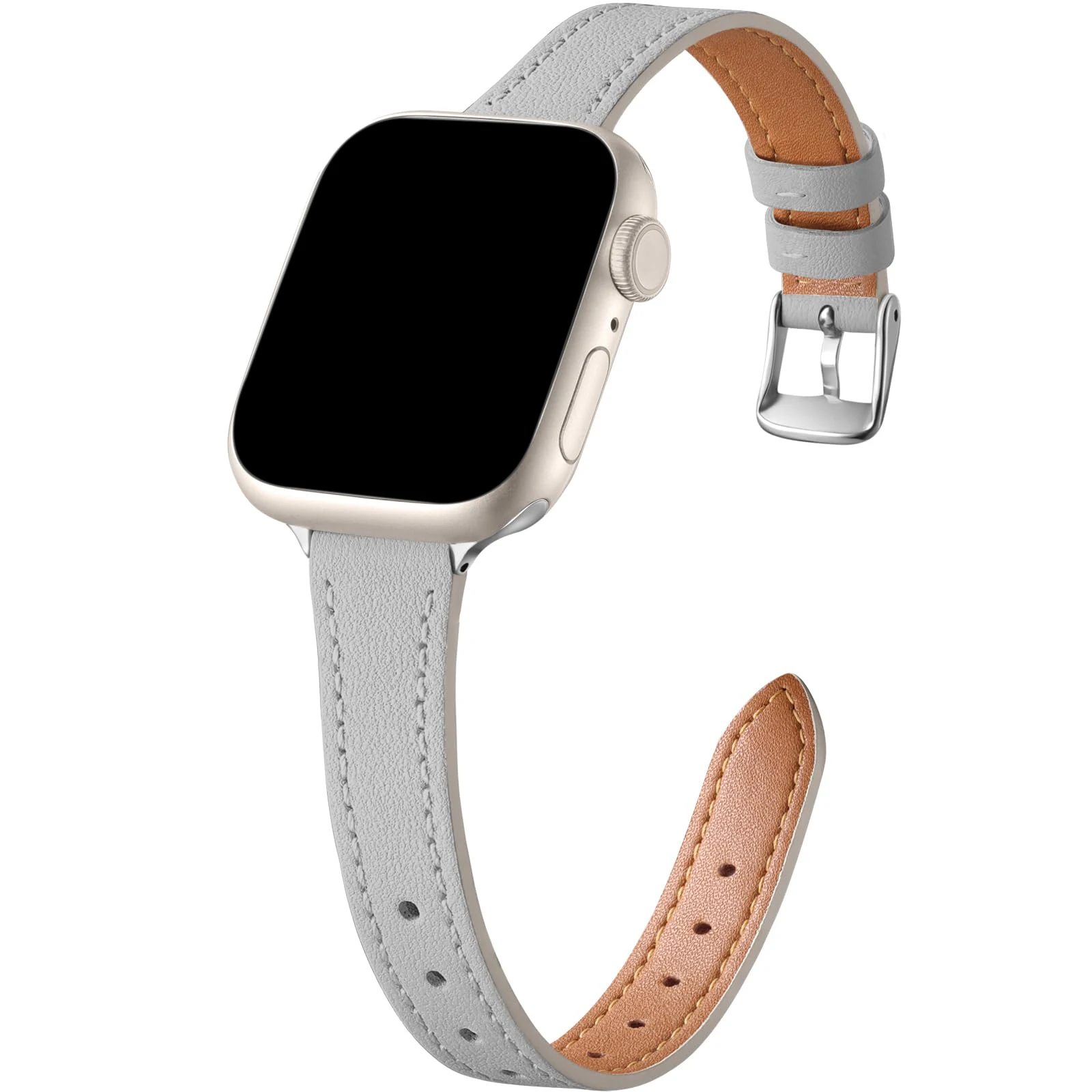 ตัวเลือกสินค้า สายรัดข้อมือหนัง PU สุดหรู สำหรับ Apple Watch