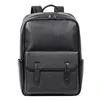 High Quality Genuine Leather Men's Backpack Large Capacity Laptop Bag School Backpack Male Shoulder Bag Leather Travel Backpacks 1