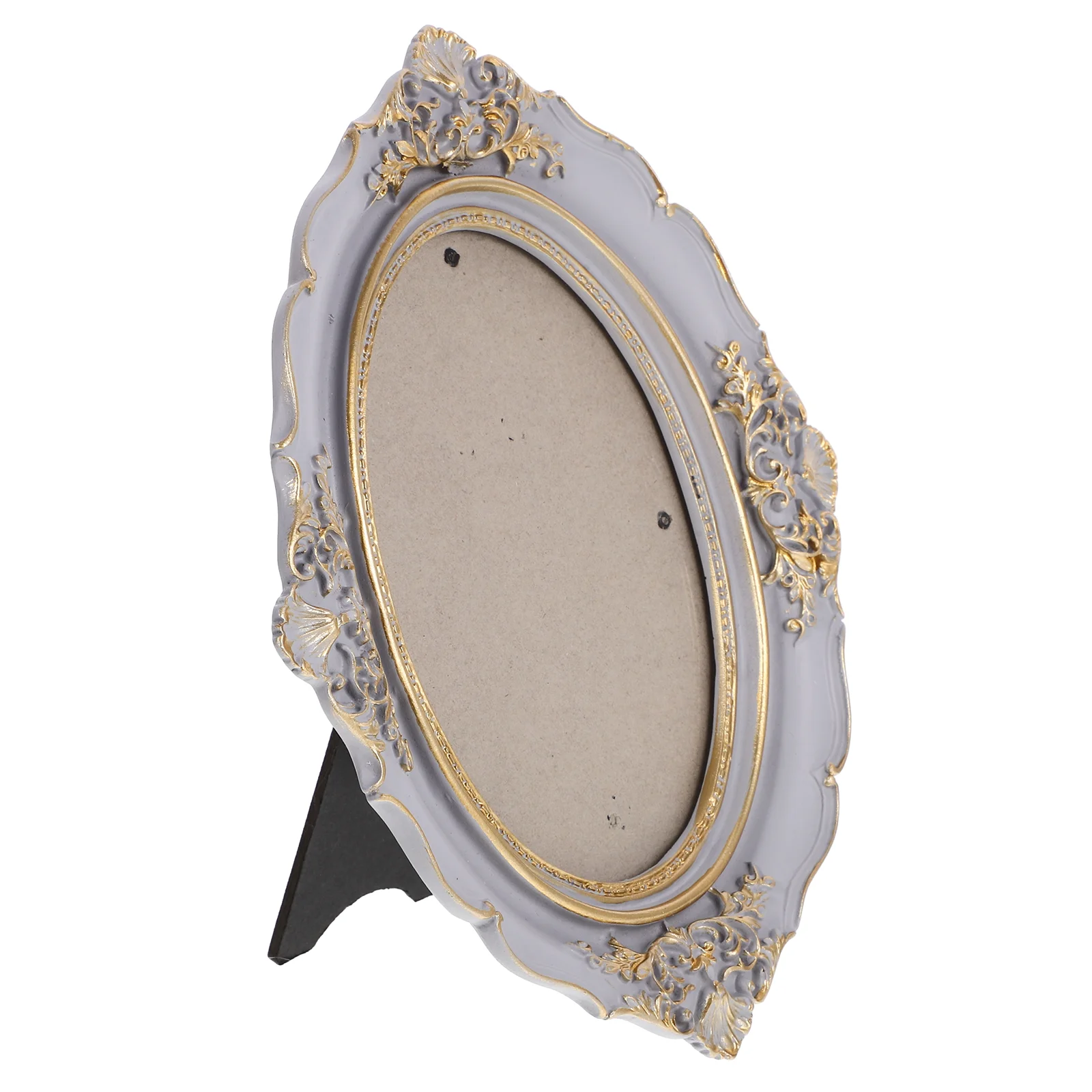 

European Style Picture Frame Vintage Portrait Photo Frame Oval Shape Vintage Wall Photo Frame