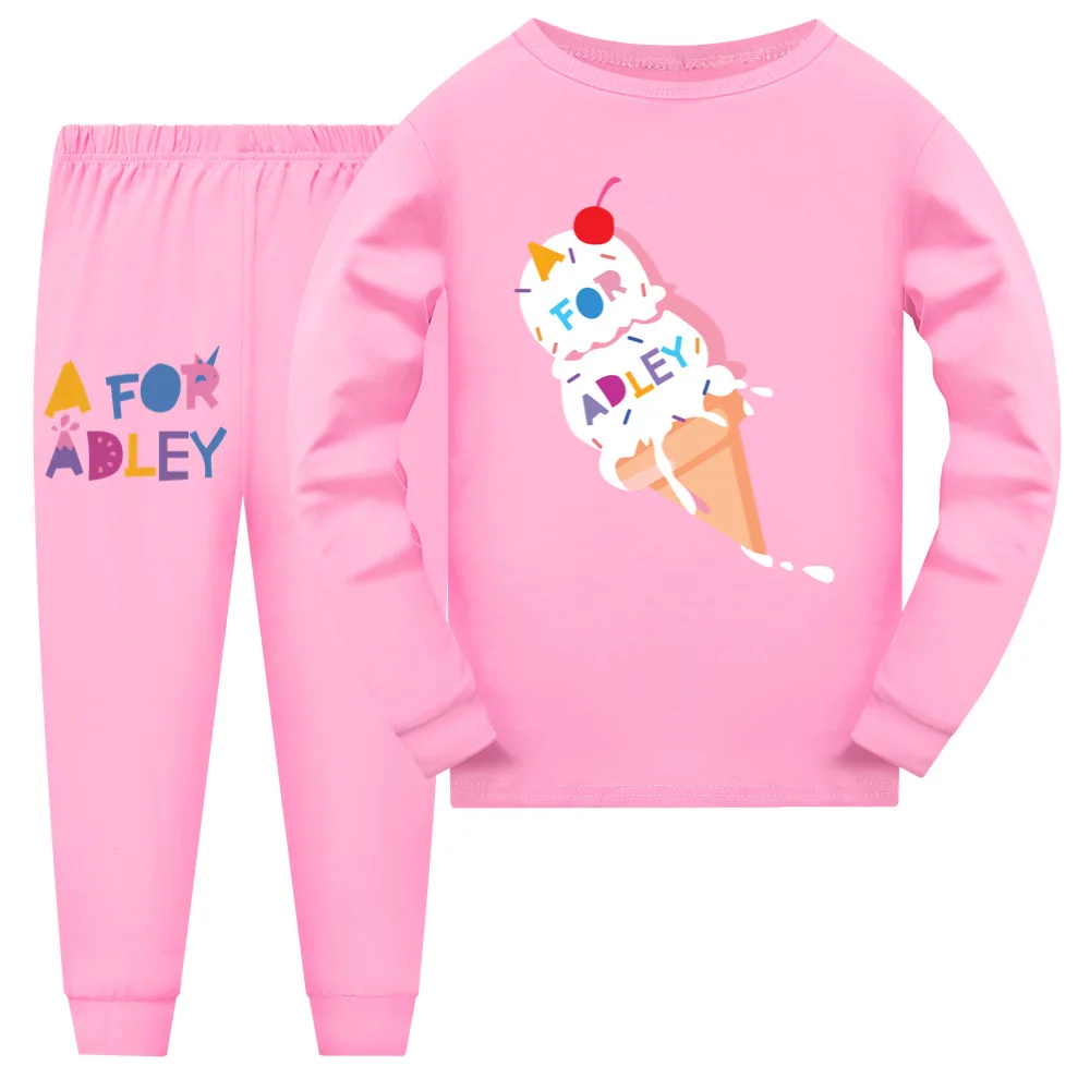 

New Boys Girls Pyjamas Set A for Adley Children Pajamas Baby Clothing Set Kids Cartoon Sleepwear Autumn Cotton Nightwear