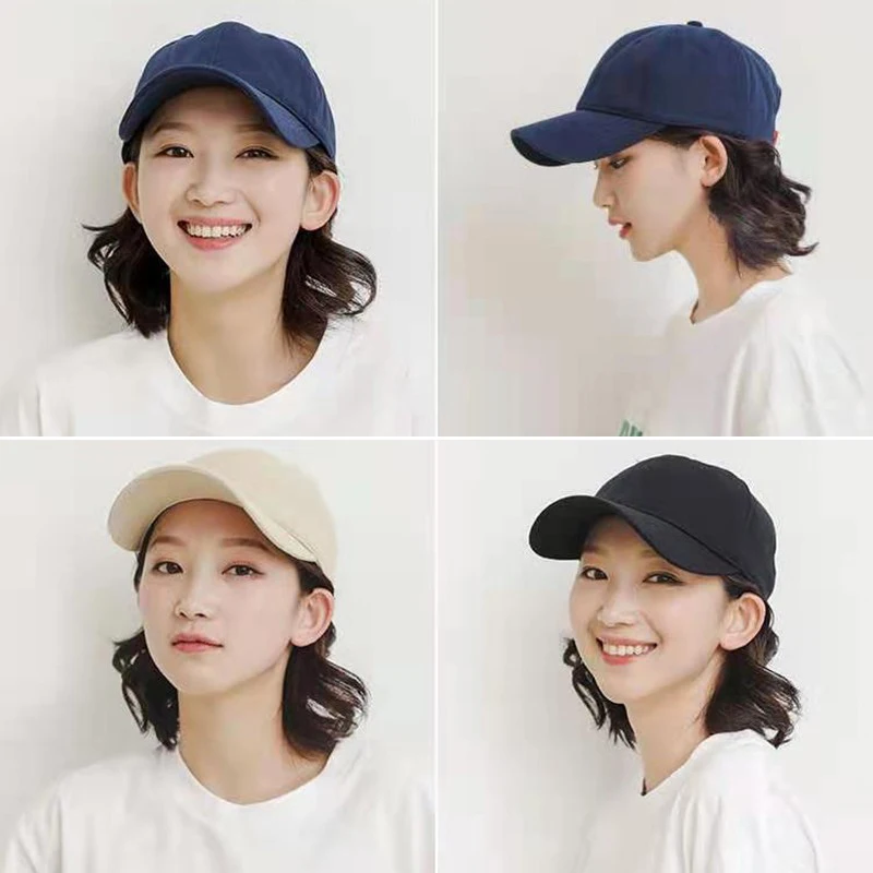 Unisex Plain Baseball Cap Men Women Cotton Sun Hats