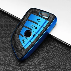Premium TPU Remote Key Case Protector - Sleek Protective Cover (Blue)