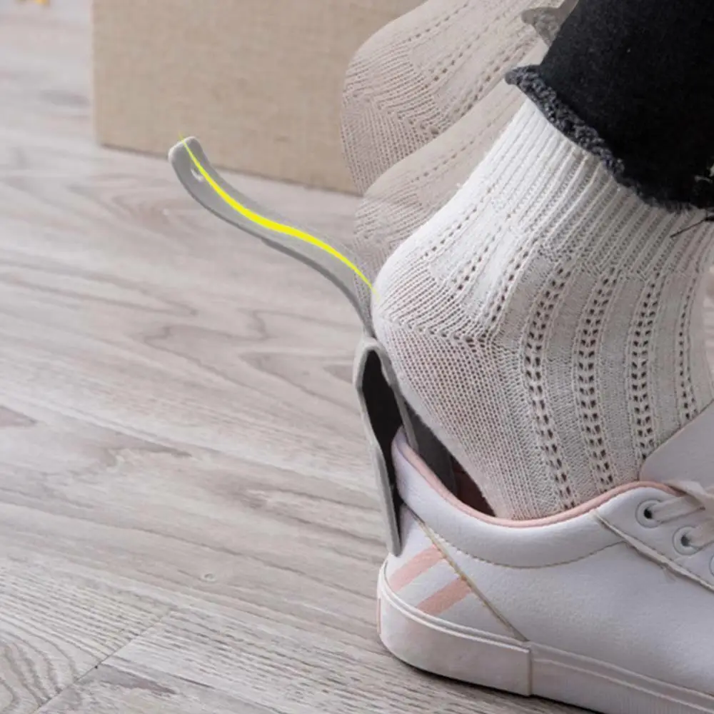 2pcs Lazy Unisex Shoe Assistant Hands Free Anti-slip Shoe Lifter Convenient Easy On And Off Fast Fitting Shoe Horn Shoe Lifter 2