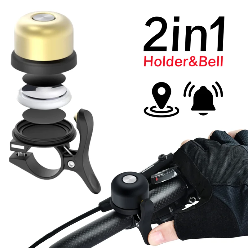 Campanello Per Bicicletta Per Apple Airtag Bike Mount Custodia Per Tracker Gps Per Air Tag Nascosta Sotto La Custodia Antifurto Per Campanello Della B
