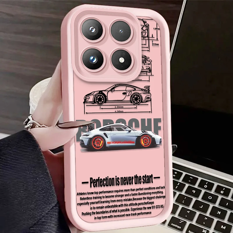 Racing Car Design Shockproof Silicone Phone Case
