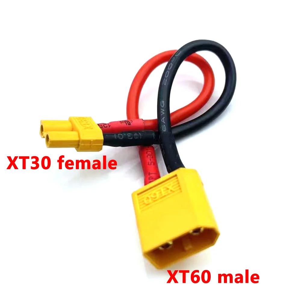 10cm XT90 Batterie Stecker 10 AWG Kabel Verlängerung DIY männlichen &  weibliche batterie Kabel - AliExpress