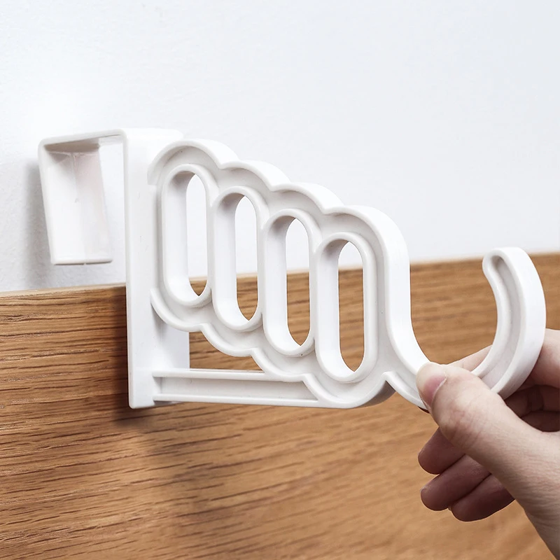Multi-Function Home Accessories Foldable Clothes Hanger Drying Rack 5 Hole Suit Bathroom Door Plastic Organizer Storage Rack clothes drying rack