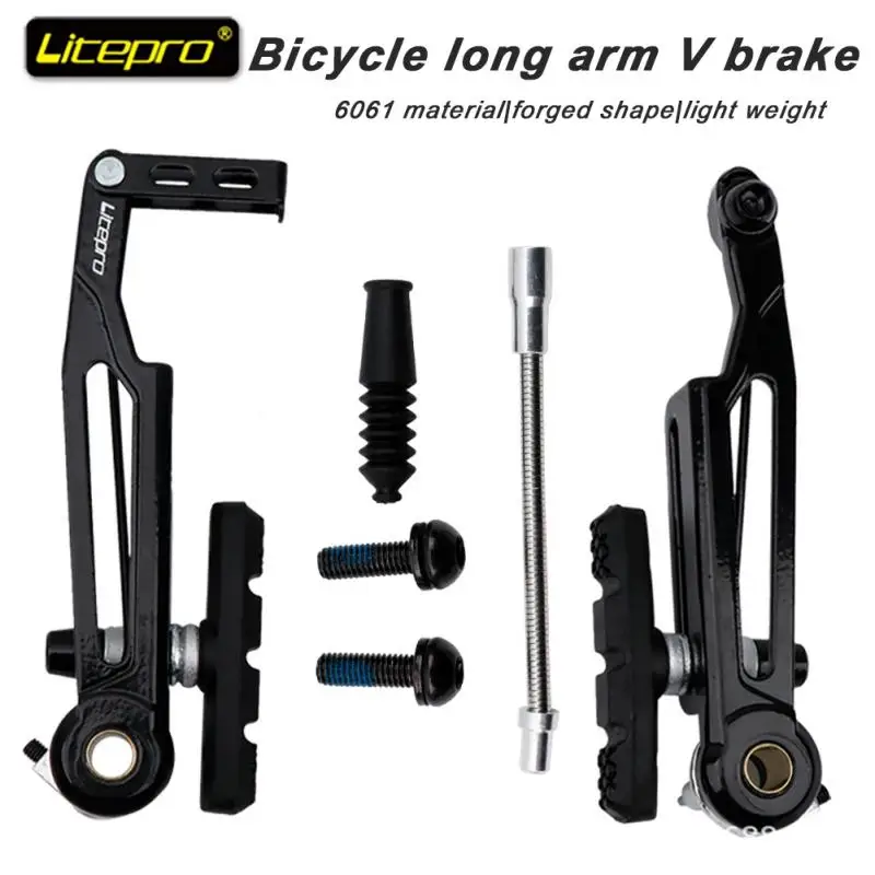 

Bike Accessories Durable Aluminum Alloy High Strength One-piece Forging Folding Riding Parts Mountain Bike Brake Pads