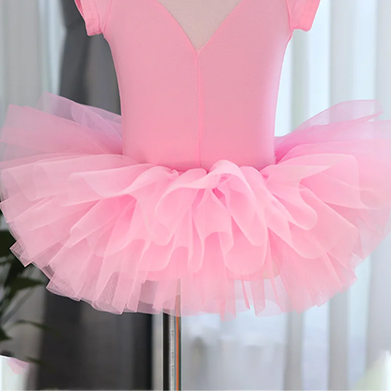 

Solid Color Ballet Wear Dance Line Latin Skirts Mesh Woman Tights Modern Kids Costume Classical High Waist Skirt
