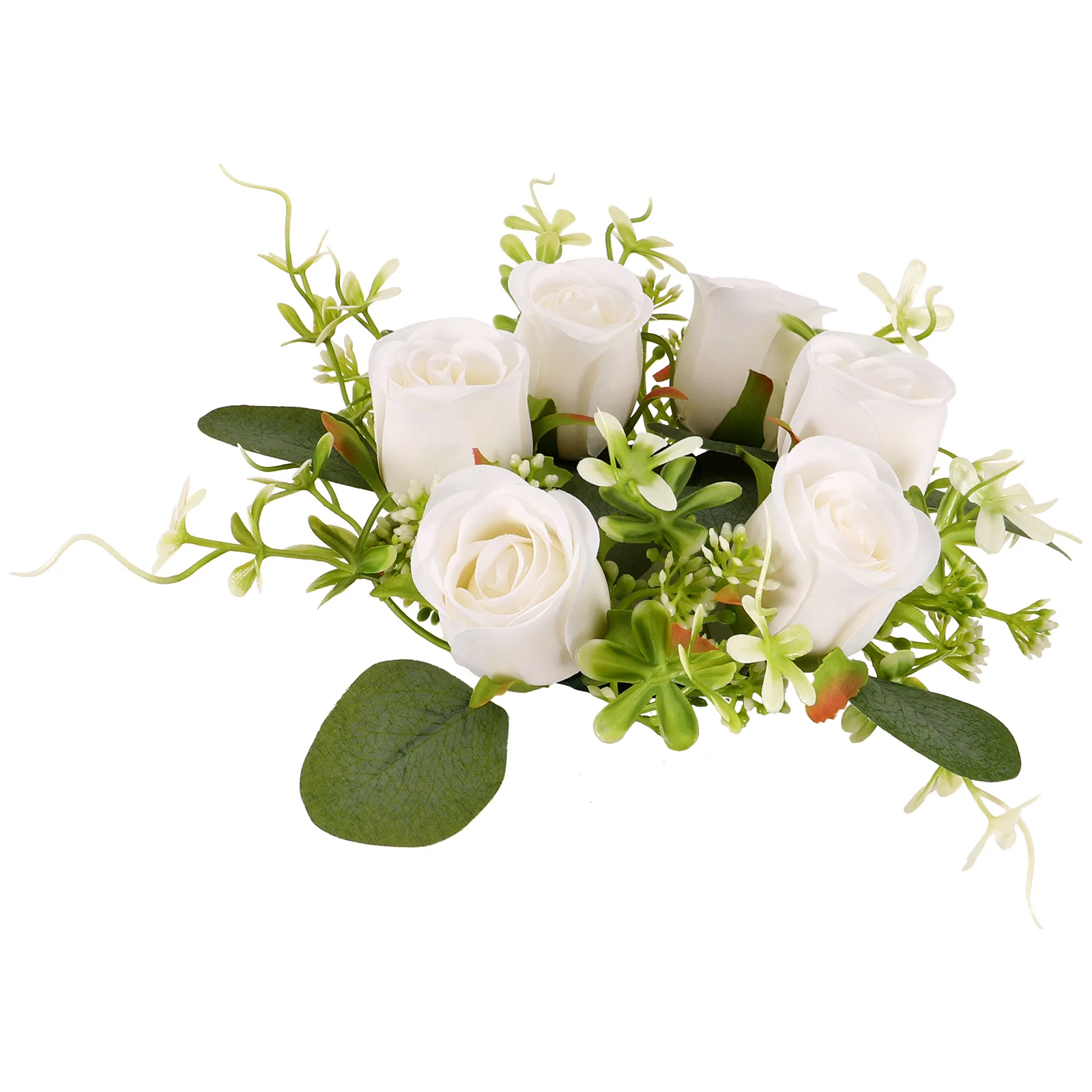 

Decoration Garland Leaves Wreath Mini Wreaths Leaf Rings Faux Eucalyptus