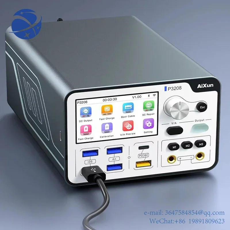 

YunyiYun YiAIXUN P3208 320W catu daya yang diatur pintar untuk ponsel 7-14pro max mendukung PD/QC protokol isi daya Cepat kabel